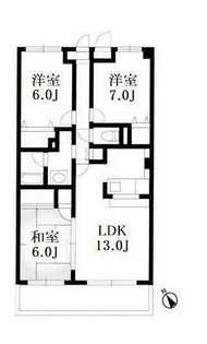 シャルム検見川【2階】の間取り