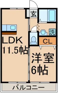 パルステージ 秋川【2階】の間取り