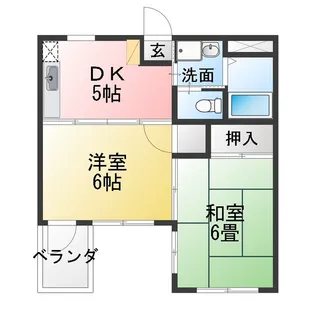 スクウェアーコート【3階】の間取り