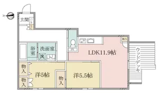 (シニア限定)へーベルヴィレッジ立川昭和記念公園~グラン・シャリオ2昭【1階】の間取り