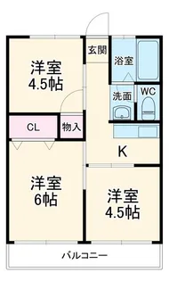 シティハイム野辺 大原A【2階】の間取り