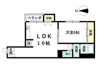 八人町ヒルズ【3階】の間取り