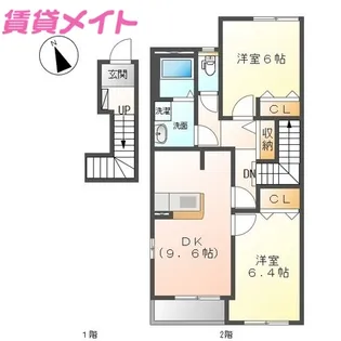 ミレーニア【2階】の間取り
