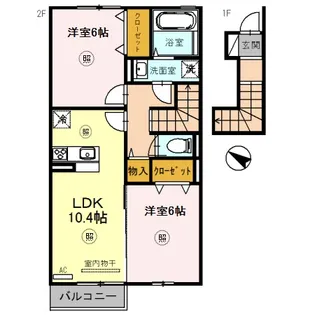 兵庫県三木市志染町広野5【アパート】の間取り