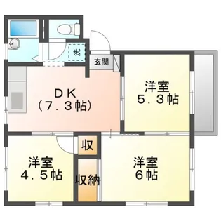 こんにちは【2階】の間取り