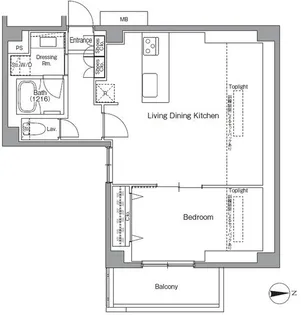 アローズ南麻布【11階】の間取り