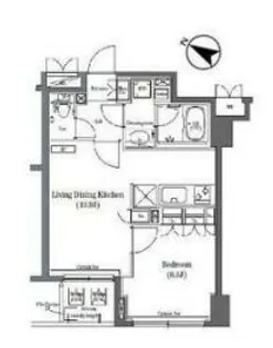 コンフォリア日本橋【2階】の間取り