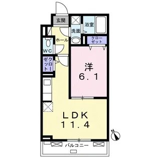 東京都杉並区宮前3【アパート】の間取り