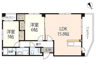 広島県広島市西区井口明神3【マンション】の間取り