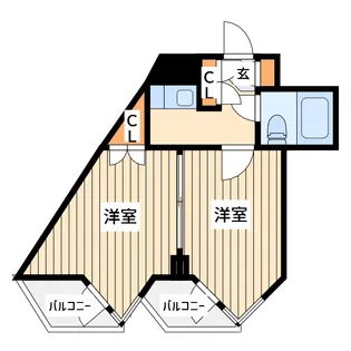 ステータス高倉【2階】の間取り