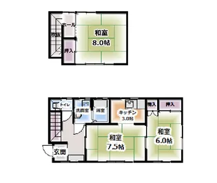 青森県平川市柏木町藤山【一戸建】の間取り