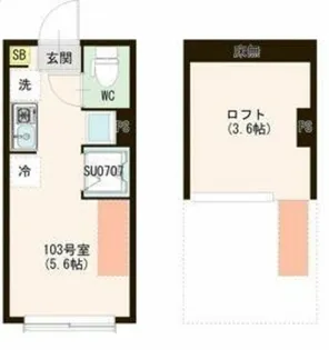 ハーモニーテラス早宮II【1階】の間取り