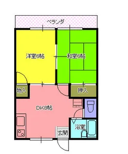 コーポサンスイ【1階】の間取り