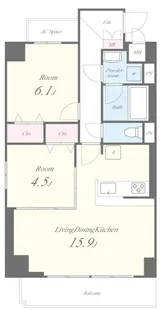 東京都足立区梅田3【マンション】の間取り