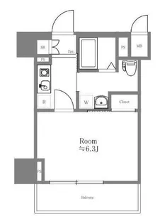 レグラス横浜メディオ【8階】の間取り