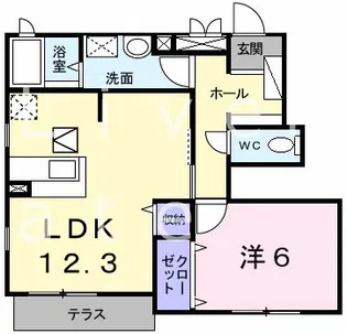 フリーデンハオス【1階】の間取り