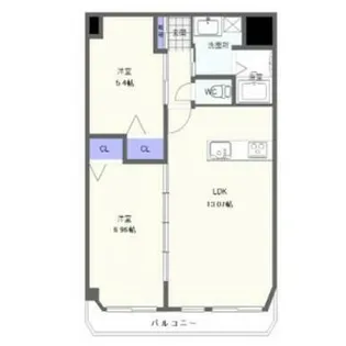 熊本県熊本市北区大窪4【マンション】の間取り