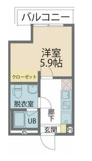 カインドネス横浜根岸【3階】の間取り