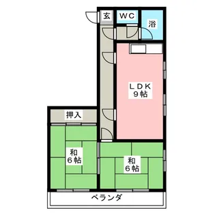 第2おくむらマンション【2階】の間取り