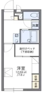 レオパレスアムール鯛浜【2階】の間取り