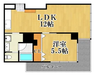 神奈川県横浜市鶴見区鶴見中央5【マンション】の間取り