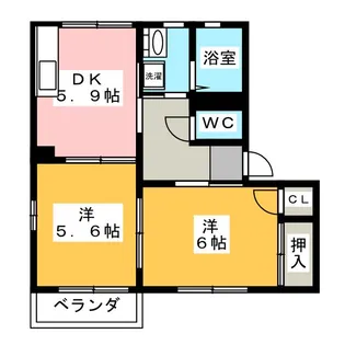 タウン・プレミールA【2階】の間取り