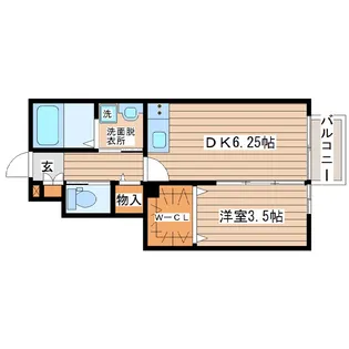 マノアーレ名取【1階】の間取り