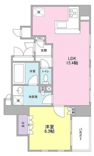 グランカーサ銀座イースト【2階】の間取り