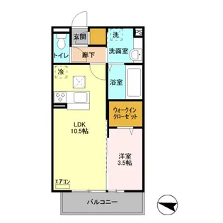 レフィナード末広【1階】の間取り