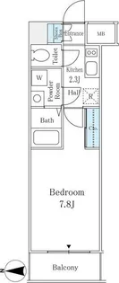 Daiwa Terrace 日本橋(ダイワテラス日本橋)【2階】の間取り
