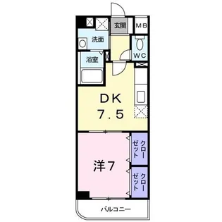 アンジュ・ミニヨン【3階】の間取り