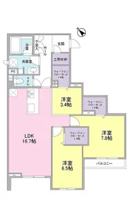 ディアルネ草薙【1階】の間取り
