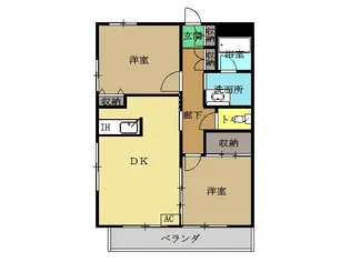 リバリーII【2階】の間取り