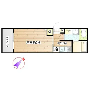 ガーデンパーク八本松A【3階】の間取り