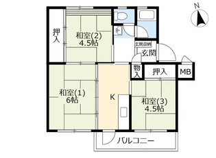 3Kの間取り画像