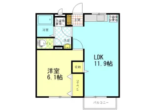 エスポワール神社 B棟【2階】の間取り