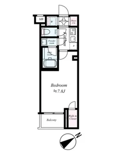 DIPS上北沢North Villa-ディップス上北沢ノースヴィラ-【4階】の間取り