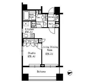 東京都港区南青山6【マンション】の間取り