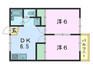 M’Sグリーンハイツ當麻【2階】の間取り