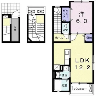 サン ブリーゼ【3階】の間取り