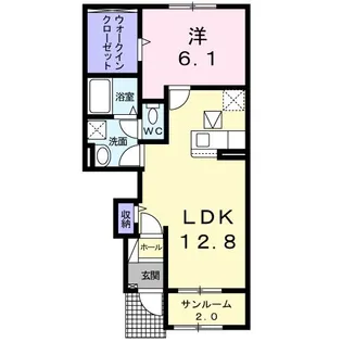 アルテ コンフォルト【1階】の間取り