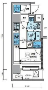 リヴシティ堀切菖蒲園【4階】の間取り