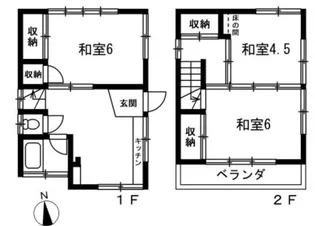 東京都東久留米市浅間町2【一戸建】の間取り