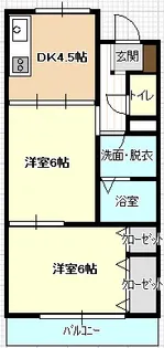 アークヒルズII【1階】の間取り