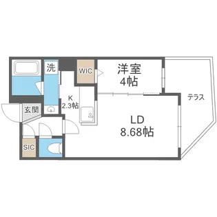 Espoir 本郷【1階】の間取り