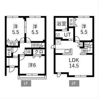 稲穂マンションD【1階】の間取り