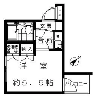 コバヤシハイツ【4階】の間取り