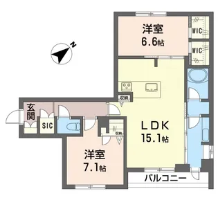 カイ ラニ【2階】の間取り