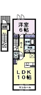 ベル ソレイユ【2階】の間取り