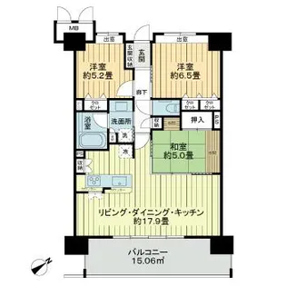 ル・サンク那覇開南【14階】の間取り